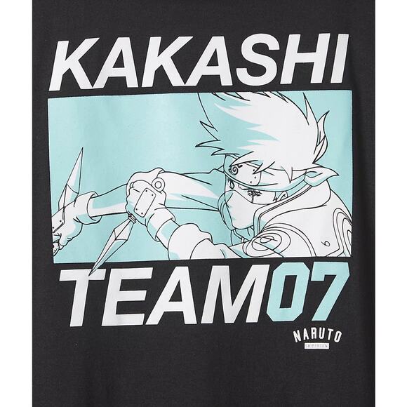 Torrid 2 (2X 18/20) Naruto Kakashi Team 07 Anime Punk Gothic Graphic Tee TShirt - Picture 3 of 3